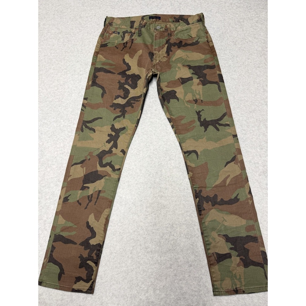 Polo Ralph Lauren Jeans Mens 30x30 Camo Sullivan Slim Tapered Stretch Denim